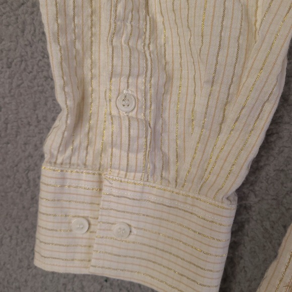 LRG Lifted Research Group Shirt Mens‎ 3XL Woven Long Sleeve Metallic Stripes - Picture 8 of 16